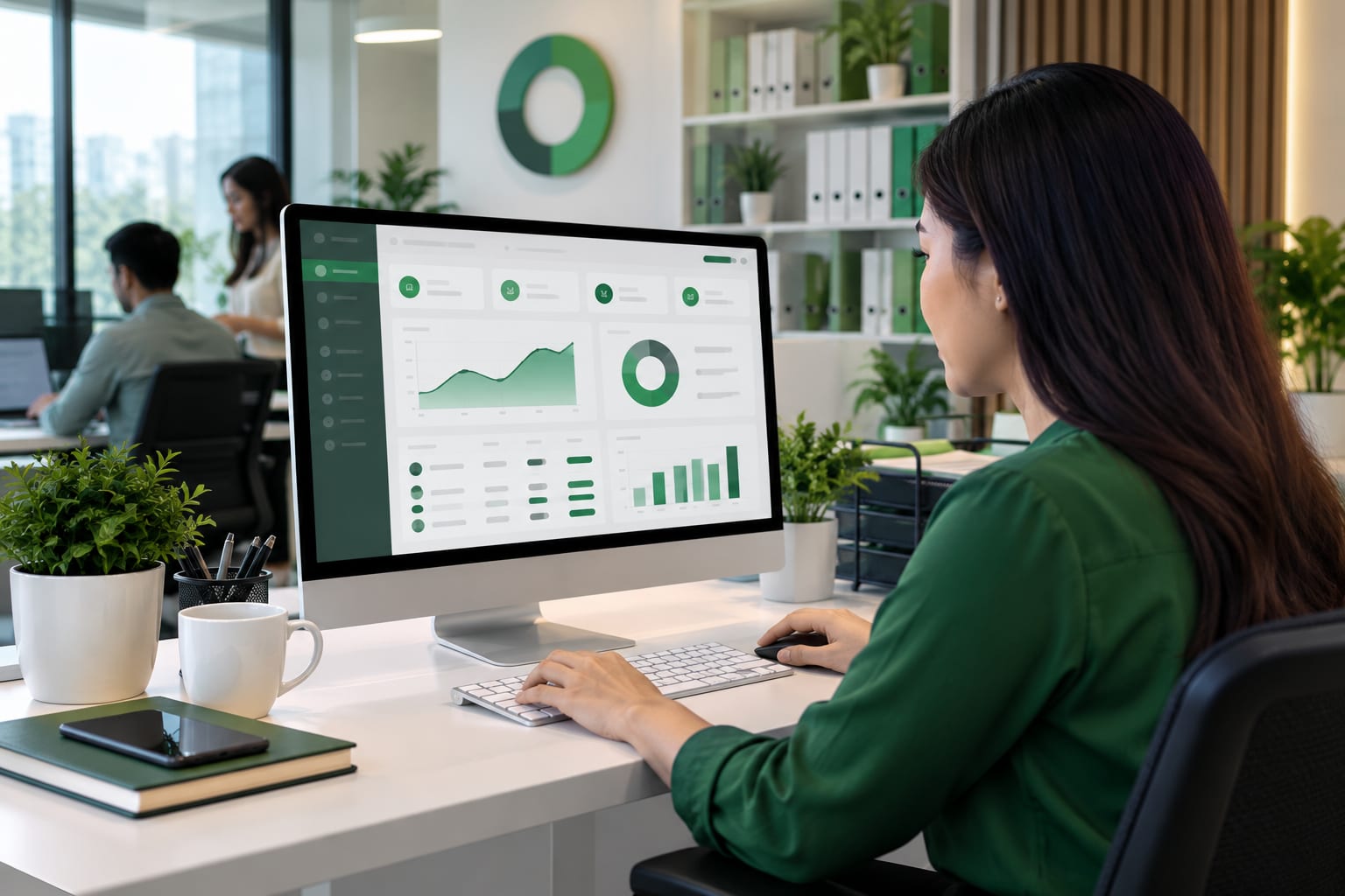 LoanKit reporting dashboard with loan portfolio charts